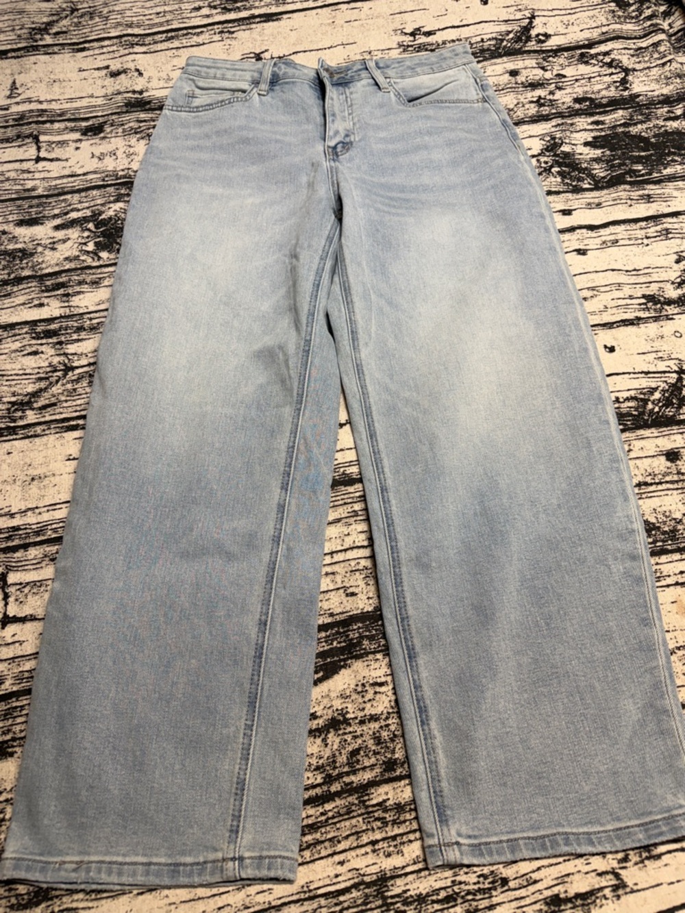 Wide Leg Light Wash Women's Jeans - barrel leg